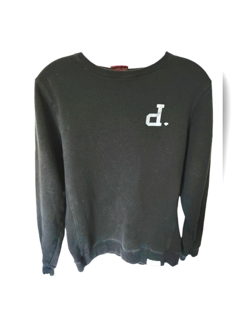 DIAMOND SUPPLY CO Cotton Blend Black Crew Neck Sweatshirt Size Medium